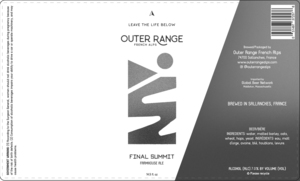 Outer Range Final Summit Farmhouse Ale