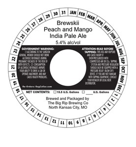 Brewskii Peach And Mango India Pale Ale April 2024