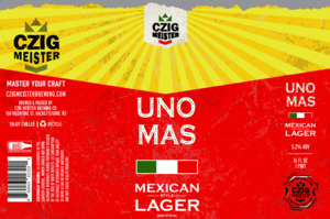 Czig Meister Uno Mas Mexican Style Lager