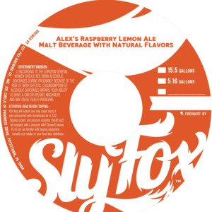 Sly Fox Brewing Co. Alex's Raspberry Lemon Ale