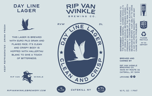 Rip Van Winkle Brewing C0mpany Day Line Lager