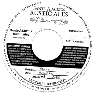 Sante Adairius Rustic Ales Chavez