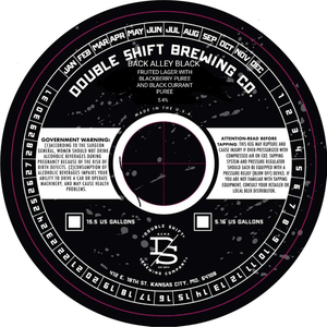 Back Alley Black Back Alley Black Fruited Lager With Blackberry Puree And Black Currant Puree