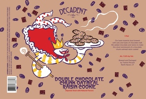 Decadent Ales Double Chocolate Chunk Oatmeal Raisin Cookie