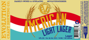 Evolution Craft Brewing Co American Light Lager
