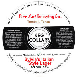 Sylvia's Italian Style Lager 