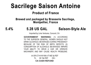 Sacrilege Saison Antoine
