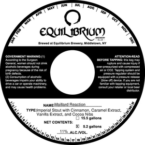 Equilibrium Brewery Maillard Reaction