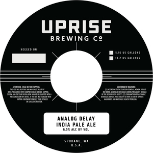 Uprise Brewing Co Analog Delay India Pale Ale