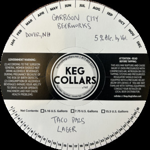 Garrison City Beerworks Taco Pals Lager