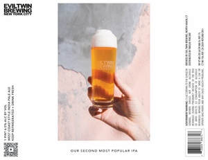 Evil Twin Brewing New York City Our Second Most Popular IPA