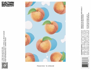 Evil Twin Brewing New York City Peaches N Cream