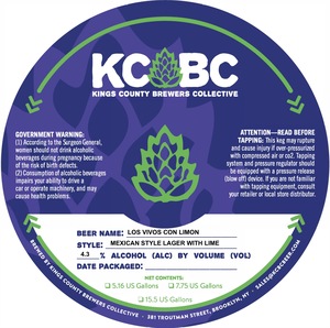 Kings County Brewers Collective Los Vivos Con Limon