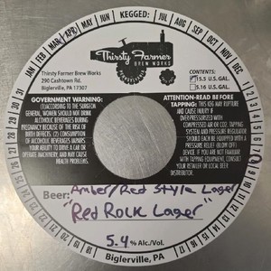 Red Rock Lager April 2024