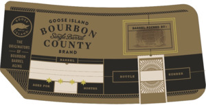 Goose Island Beer Co. Bourbon County Brand Single Barrel Stout