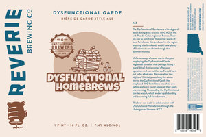 Reverie Brewing Company Dysfunctional Garde