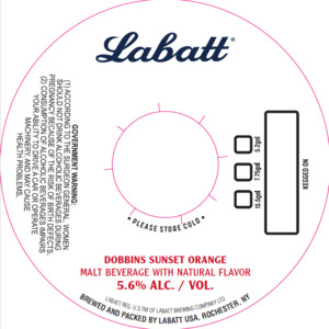 Labatt Dobbins Sunset Orange