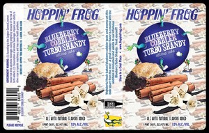 Hoppin' Frog Blueberry Cobbler Turbo Shandy April 2024