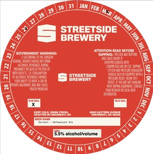 Streetside Brewery Earnest - Hefeweizen Ale