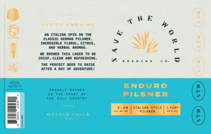 Save The World Brewing Co Enduro