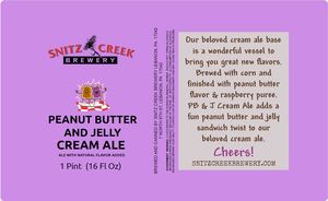 Snitz Creek Brewery Peanut Butter And Jelly Cream Ale