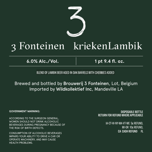 3 Fonteinen Kriekenlambik
