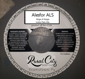 Rural City Beer Co. Ales For Als Hops For Hope