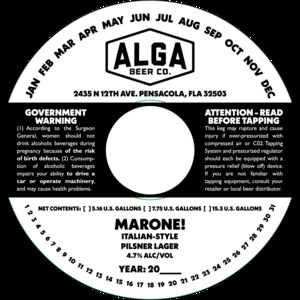 Marone! Italian-style Pilsner Lager