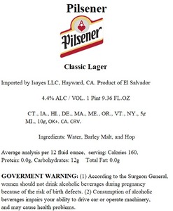 Pilsen Classic Lager