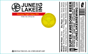 June Lake Brewing Hockey Fight Hazy IPA April 2024