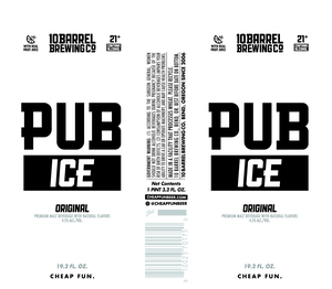 10 Barrel Brewing Co. Pub Ice Original April 2024