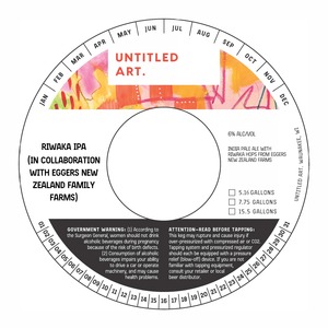 Untitled Art. Riwaka IPA