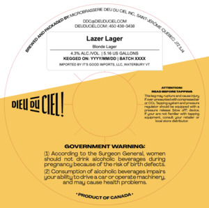 Dieu Du Ciel Lazer Lager
