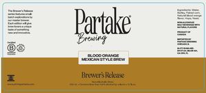 Partake Brewing Blood Orange Mexican Style Brew