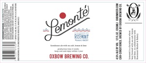Oxbow Brewing Co. Lemonte