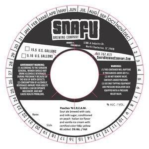 Snafu Brewing Company Peaches 'n C.r.e.a.m.