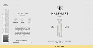 Manhattan Project Beer Co Half-life Hazy IPA April 2024