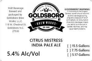 Citrus Mistress India Pale Ale 
