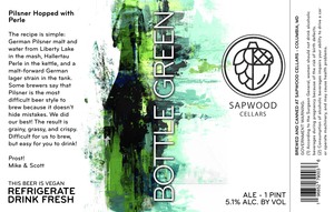 Sapwood Cellars Bottle Green