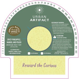 Urban Artifact Spicy Pineapple, Mango, And Peach