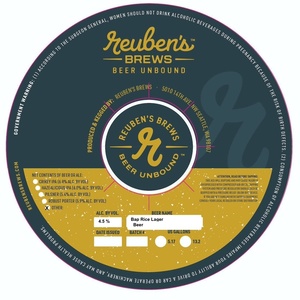 Reuben's Brews Bap Rice Lager