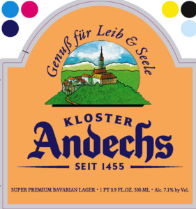 Kloster Andechs Doppelbock Dunkel April 2024