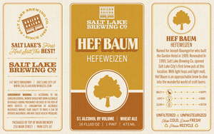 Salt Lake Brewing Co. Hef Baum