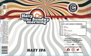 Chapman Crafted Beer Hazy Like Sunday Morning