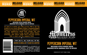 Monkless Belgian Ales Peppercorn Imperial Wit