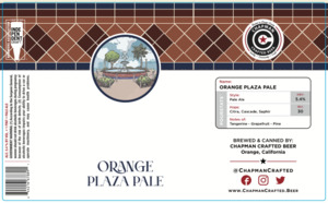 Chapman Crafted Beer Orange Plaza Pale