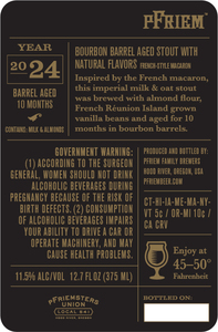 Pfriem Family Brewers Bourbon Barrel Aged French-style Macaron Stout