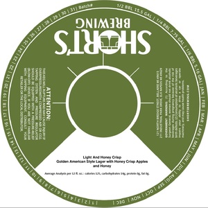 Short's Brewing Light And Honey Crisp