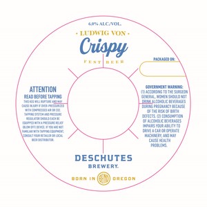 Deschutes Brewery Ludwig Von Crispy Fest Beer
