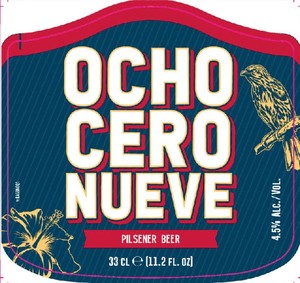 Ocho Cero Nueve Pilsener Beer